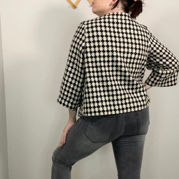 Vintage Vertigo Diamond Check Pattern Blazer - Picture 3 of 8